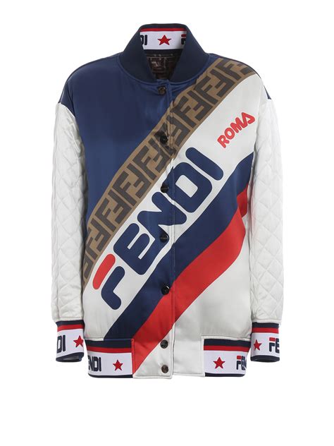 fendi mania bomber jacket|fendi overcoat.